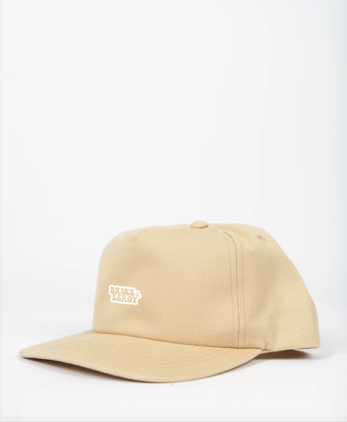 B&L CLASSIC SNAP CAP (KAHKI & WHITE)